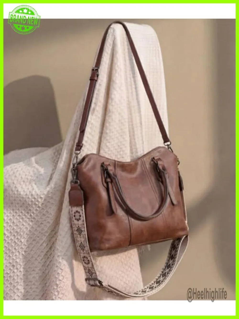 Vegan Leather Hobo Purse with Two Straps Convertible Shoulder Crossbody Tote Bag